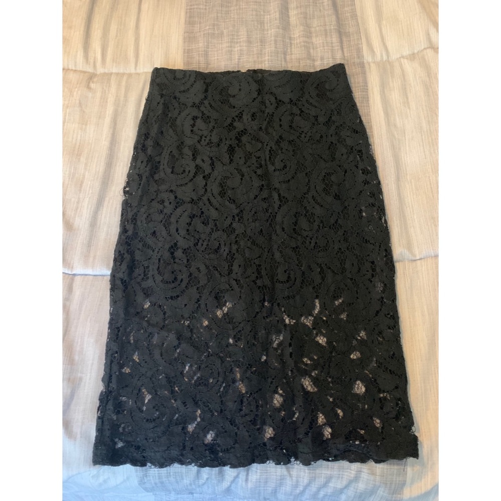 Forever21 Black Pencil Lace Skirt